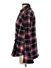 Express 100% Cotton Plaid Black Long Sleeve Blouse Size S - photo 5
