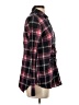 Express 100% Cotton Plaid Black Long Sleeve Blouse Size S - photo 4