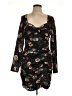 Slate & Willow Print Black Cocktail Dress Size 10 - photo 1