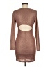 City Studio Metallic Brown Cocktail Dress Size M - photo 2