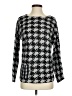 J.Jill 100% Cotton Houndstooth Black Silver Pullover Sweater Size XS - photo 1