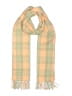 J.Crew 100% Acrylic Plaid Tan Orange Scarf One size - photo 1