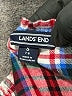 Lands' End Plaid Red Pullover Sweater Size 7 - 8 - photo 3