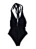 Unbranded Solid Black One Piece Swimsuit Size M - photo 1