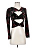 autumn adeigbo Black Long Sleeve Top Size 4 - photo 1