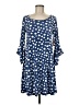SJS Polka Dots Blue Casual Dress Size M - photo 1