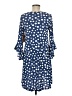 SJS Polka Dots Blue Casual Dress Size M - photo 2