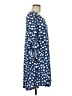 SJS Polka Dots Blue Casual Dress Size M - photo 4