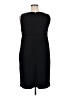 Apt. 9 Solid Black Casual Dress Size XL - photo 2