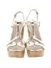 Miu Miu Gold Gold Python Embossed Leather Ankle Strap Size EU 39 - photo 2