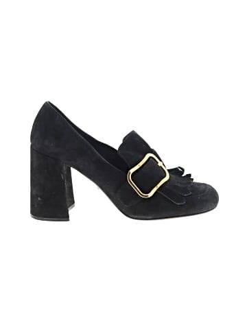 Prada Suede Fringe Trim Accent Pumps (view 1)