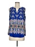 Renee C. 100% Polyester Blue Sleeveless Blouse Size M - photo 1