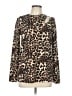 Bibi Animal Print Brown Pullover Sweater Size L - photo 1