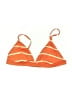 Unbranded Stripes Orange Swimsuit Top Size S (estimated) - photo 1