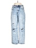 Unbranded 100% Cotton Hearts Blue Jeans Size 26 waist - photo 1