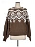 Francesca's Chevron-herringbone Brown Pullover Sweater Size XL - photo 1