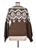 Francesca's Chevron-herringbone Brown Pullover Sweater Size XL - photo 2