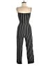 Flynn Skye 100% Rayon Stripes Black Jumpsuit Size S - photo 1