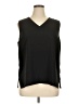 Black Label by Chico's 100% Polyester Black Sleeveless Blouse Size XL - photo 1