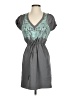 Jessica Simpson 100% Polyester Chevron-herringbone Gray Casual Dress Size 4 - photo 1