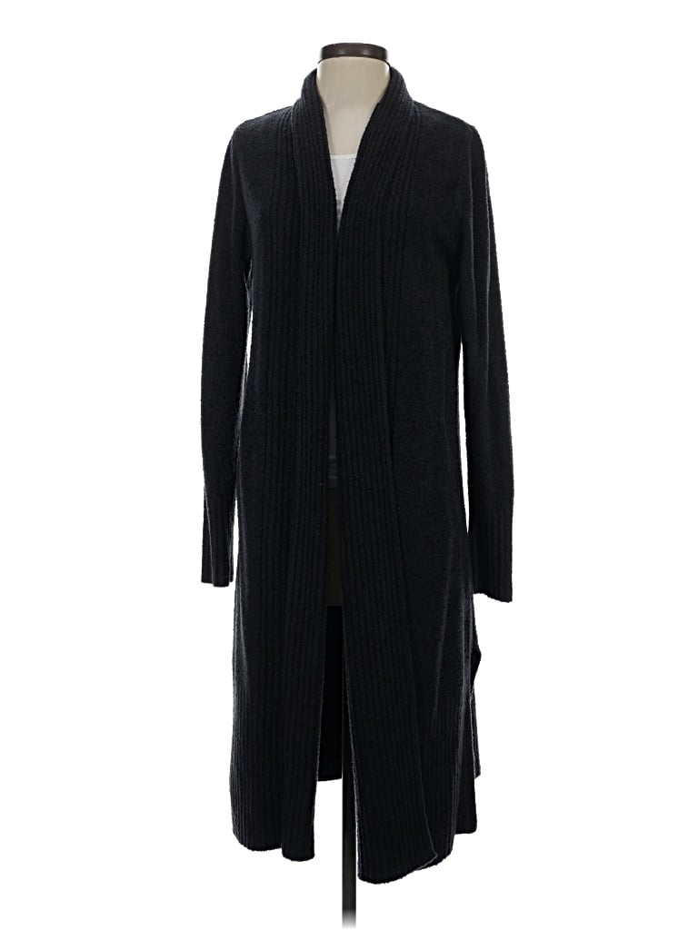 Pre-owned Barefoot Dreams Cardigan Sweater In Black