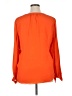 Diane von Furstenberg 100% Silk Orange Blouse Size 14 - photo 2