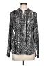 Apt. 9 Animal Print Silver Long Sleeve Blouse Size L - photo 1