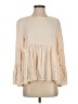 Shein 100% Polyester Ivory Long Sleeve Blouse Size 4 - photo 1