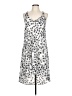 H&M 100% Polyester Print Silver Casual Dress Size 10 - photo 1