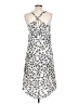 H&M 100% Polyester Print Silver Casual Dress Size 10 - photo 2