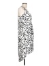 H&M 100% Polyester Print Silver Casual Dress Size 10 - photo 4