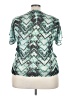 Style&Co 100% Polyester Teal Short Sleeve Blouse Size 3X - photo 2
