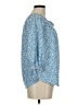 MELLODAY Blue 3/4 Sleeve Blouse Size M - photo 4