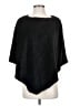 Black Rivet 100% Polyester Checkered-gingham Black Poncho Size Sm - Med - photo 1