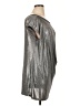 Worthington Metallic Silver Short Sleeve Top Size XL - photo 4