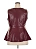 Torrid 100% Polyester Burgundy Sleeveless Blouse Size 2X Plus (2) - photo 2