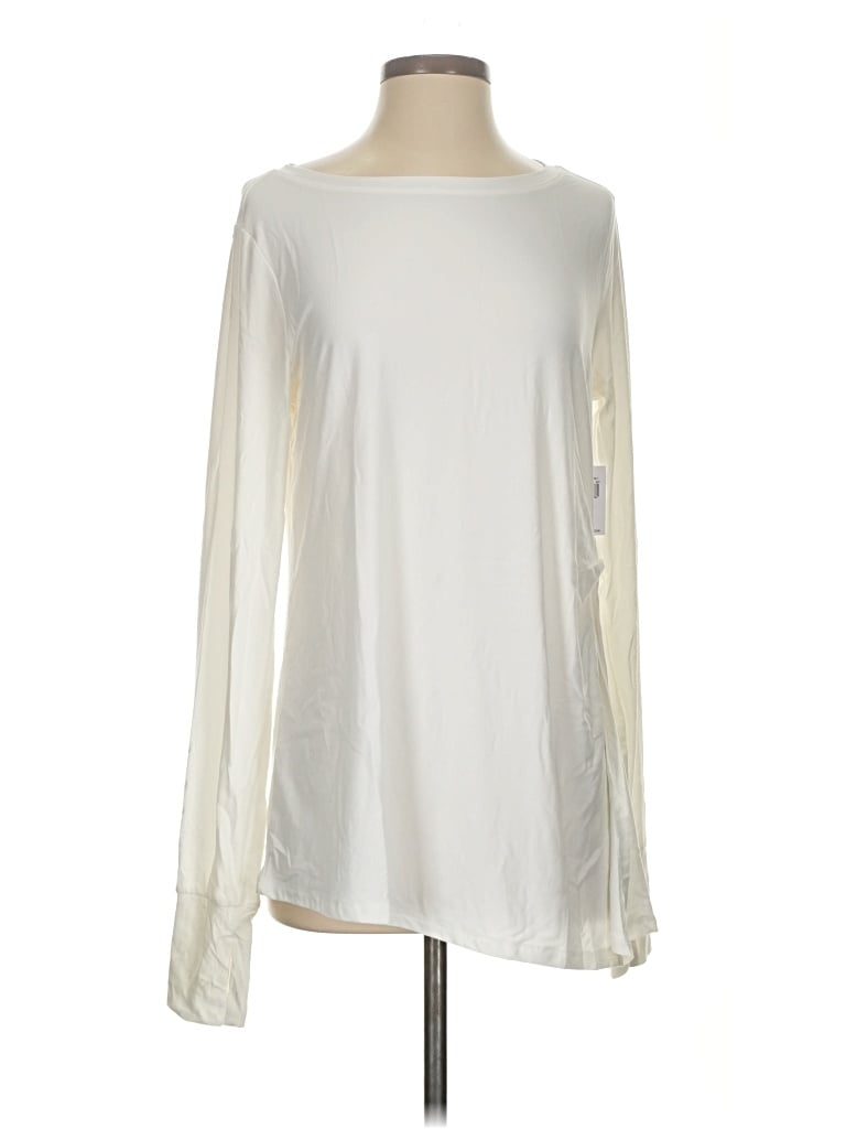 Active By Old Navy Long Sleeve Blouse In White
