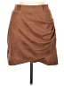 Unbranded 100% Polyester Solid Brown Casual Skirt Size M - photo 1