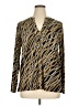 MICHAEL Michael Kors Animal Print Gold Long Sleeve Blouse Size XL - photo 1