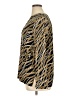 MICHAEL Michael Kors Animal Print Gold Long Sleeve Blouse Size XL - photo 5