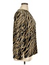 MICHAEL Michael Kors Animal Print Gold Long Sleeve Blouse Size XL - photo 4
