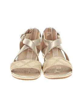 Sandales Geox Respira Pour Femme - Taille UK4, Cuir Gris, Style à Lanières - État Occasion