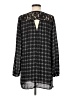 Daniel Rainn 100% Polyester Black Long Sleeve Blouse Size M - photo 2