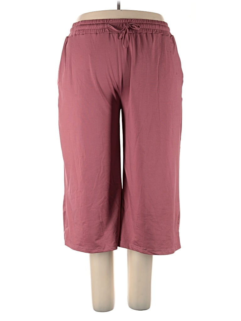 Pre-owned Ueu Casual Pants In Burgundy