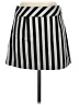 Trina Turk Stripes Black Wool Skirt Size 2 - photo 2