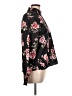 Unbranded 100% Polyester Floral Black Long Sleeve Blouse Size L - photo 4