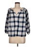 Gap Blue 3/4 Sleeve Blouse Size M - photo 1