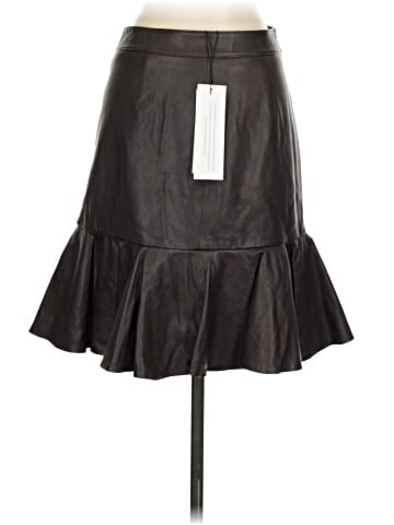 Veronica Beard Faux Leather Skirt (view 2)