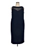 Maya Brooke 100% Polyester Solid Blue Cocktail Dress Size 16W - photo 1