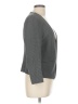 Amanda + Chelsea Chevron-herringbone Gray Blazer Size L - photo 4